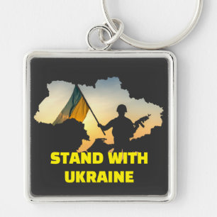 Stand with Ukraine – Support & Solidarity Keychain