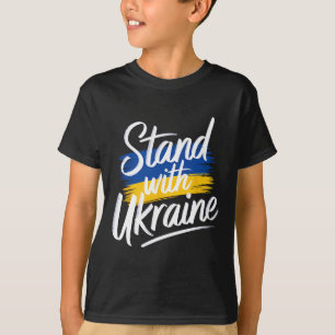 Stand With Ukraine Support Solidarity Peace Ukrain T-Shirt