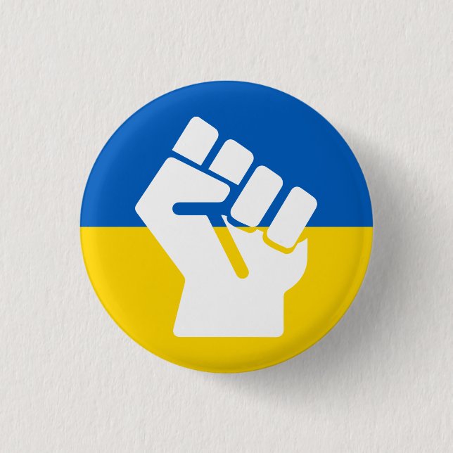 Stand With Ukraine | UA Freedom Button (Front)