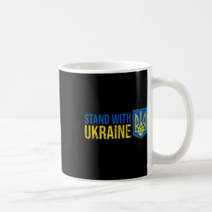 Stand With Ukraine Ukrainian Flag Coat-of-arms Ukr Coffee Mug