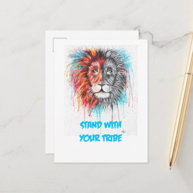 Stand With Your Tribe Postcards (Front/Back In Situ)