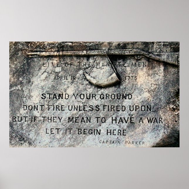 STAND YOUR GROUND 1775 POSTER (Front)