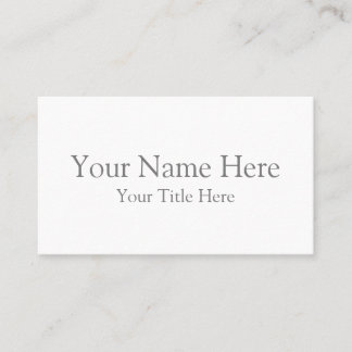 Standard, 3.5" x 2.0" Business Card