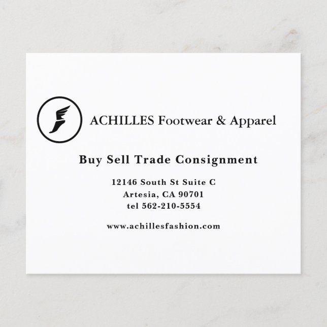 Standard, 3.5" x 2.0" Business Card (Front)