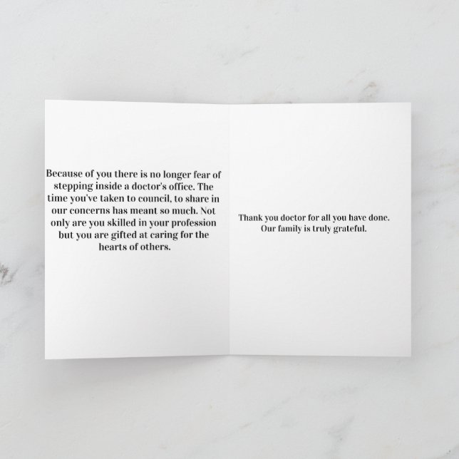 Standard, 5" x 7" Folded Greeting Card (Inside)