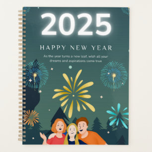 Standard (8.5" x 11"), Hard Cover, Black Spiral Pl Planner