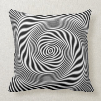 standard abestrato the black person and white throw pillow