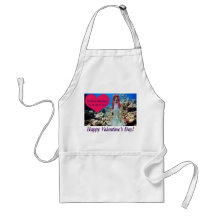 standard apron.  Happy Valentine's day.  doe/merma