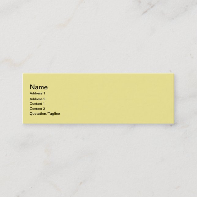 Standard Business Card (Front)