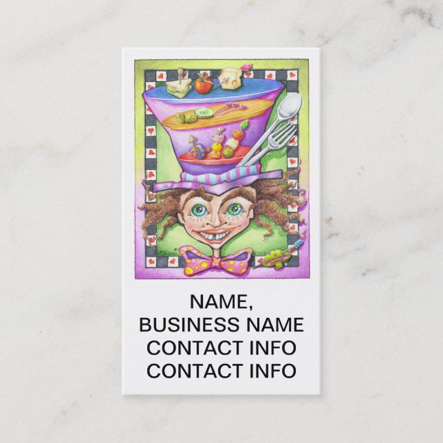 STANDARD BUSINESS CARD - THE MAD PLATTER (Front)