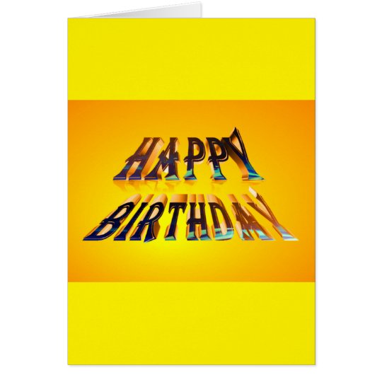 standard happy birthday Greeting Card