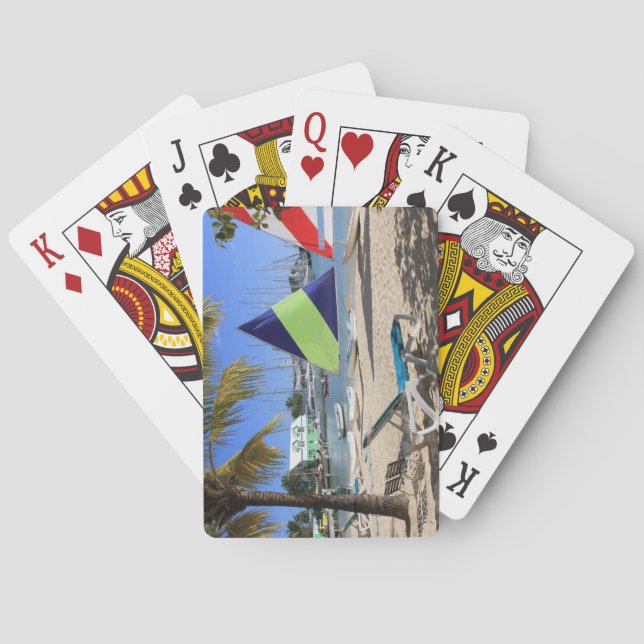 Standard Index Playing Cards Antigua Beach (Back)