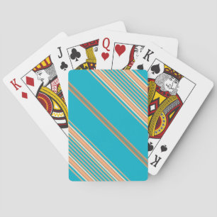 Standard Index Playing Cards Diagonal Stripes