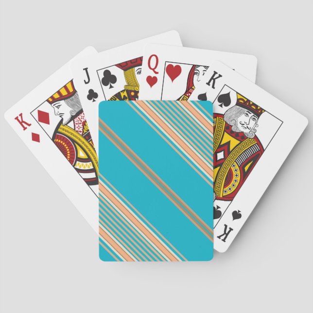 Standard Index Playing Cards Diagonal Stripes (Back)
