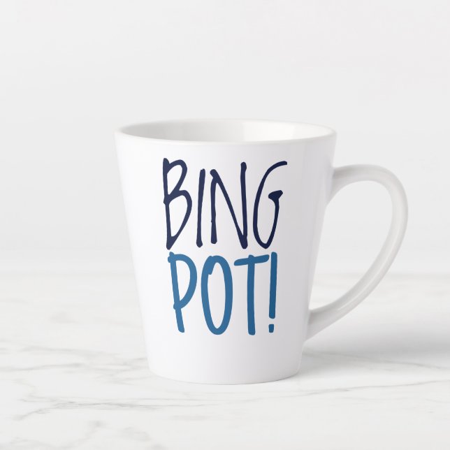 Standard Latte Mug - Bing Pot! (Right)