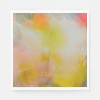 Standard Luncheon Napkins Abstract Poppy Design