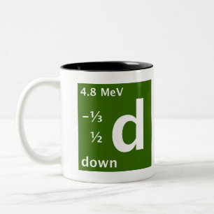 Standard Model (down quark) Two-Tone Coffee Mug