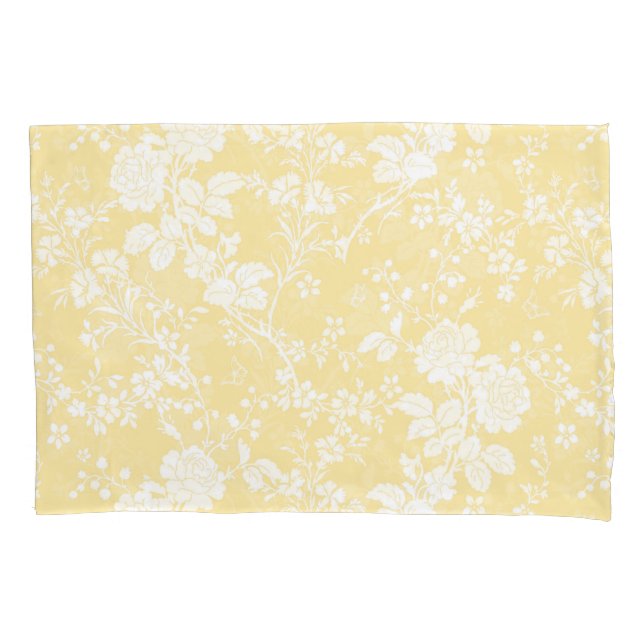 Standard pair Pillowcases Bridal Suite buttercup (Front-Left)