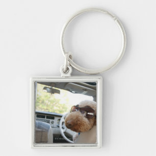 standard poodle 3 keychain