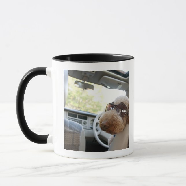 standard poodle 3 mug (Left)