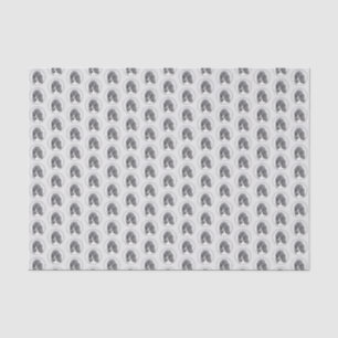 Standard Poodle Black Parti Painting - Dog Art Tissue Paper