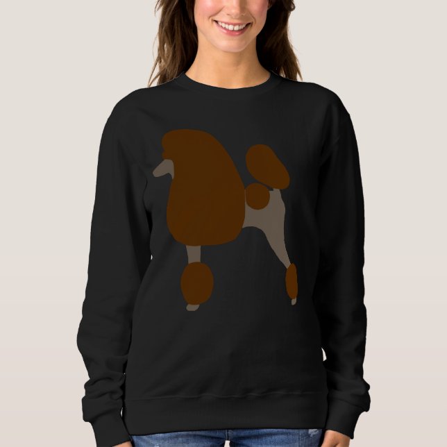 Standard Poodle Brown Sweatshirt (Front)