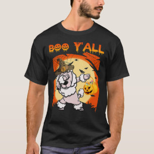 Standard Poodle Dabbing Boo Yall Ghost T-Shirt