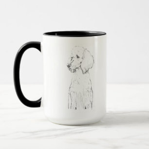 Standard Poodle Dog Pet Portrait  Mug