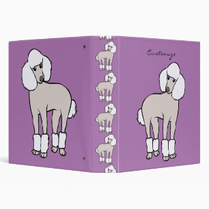 Standard Poodle Dog Thunder_Cove Binder