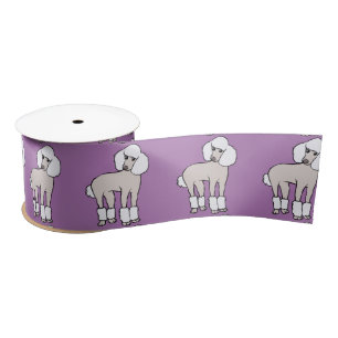 Standard Poodle Dog Thunder_Cove Satin Ribbon