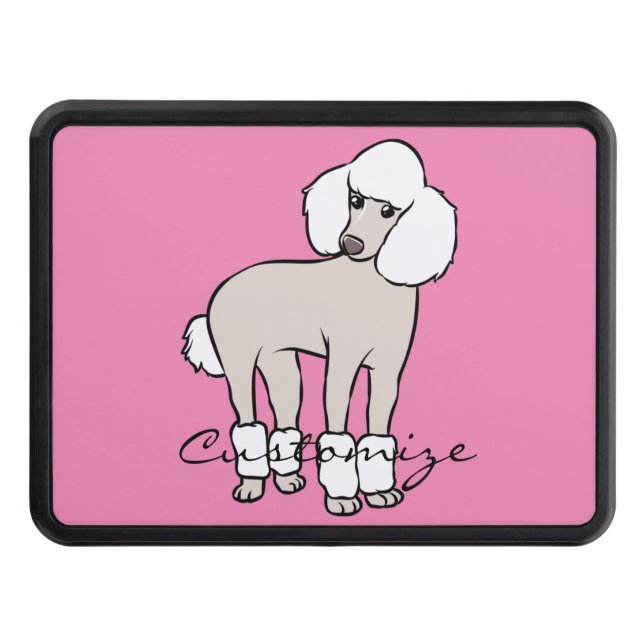 Standard Poodle Dog Thunder_Cove Trailer Hitch Cover (Front)
