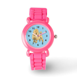 Standard Poodle glitter watch