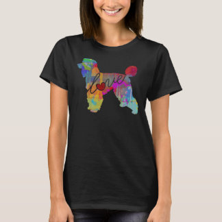 Standard Poodle Love  A Bright And Colourful Water T-Shirt