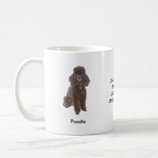 Standard Poodle Mug - With two images and a motif
