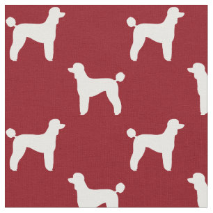 Standard Poodle Silhouettes Pattern Fabric
