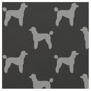 Standard Poodle Silhouettes Pattern Fabric