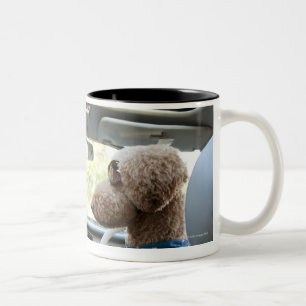 standard poodle Two-Tone coffee mug