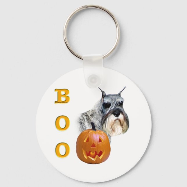 Standard Schnauzer Boo Keychain (Front)