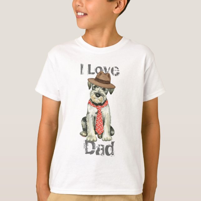 Standard Schnauzer Dad T-Shirt (Front)