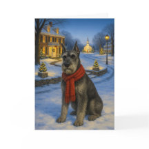 Standard Schnauzer Holiday Card