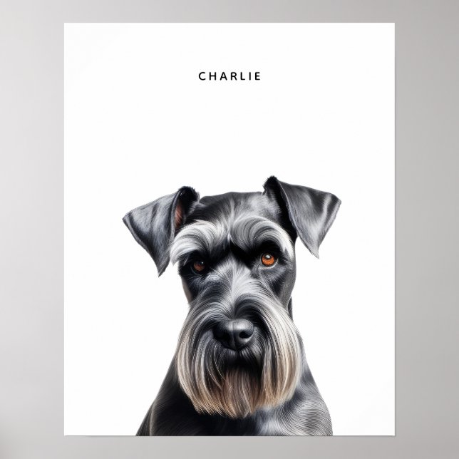 Standard Schnauzer Personalized Print (Front)