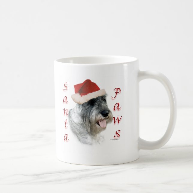 Standard Schnauzer Santa Paws Coffee Mug (Right)