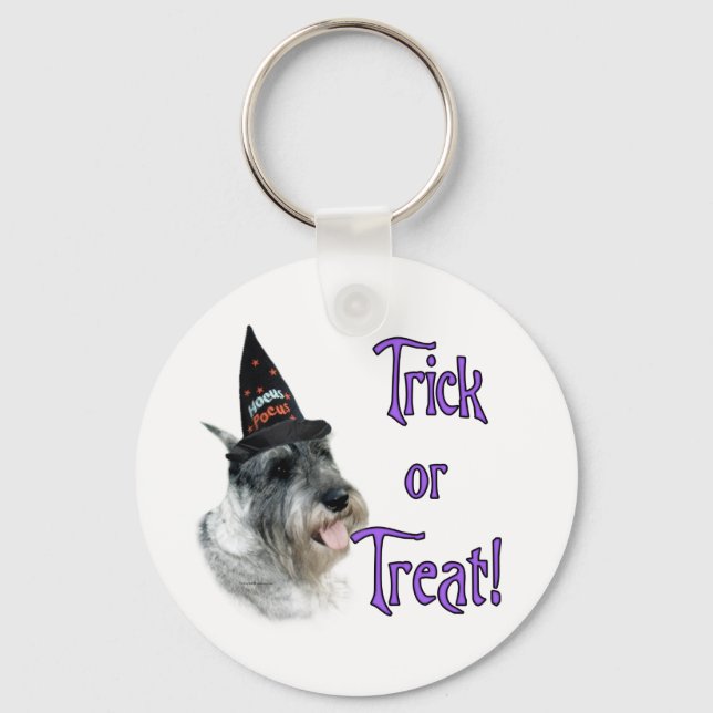 Standard Schnauzer Trick Keychain (Front)