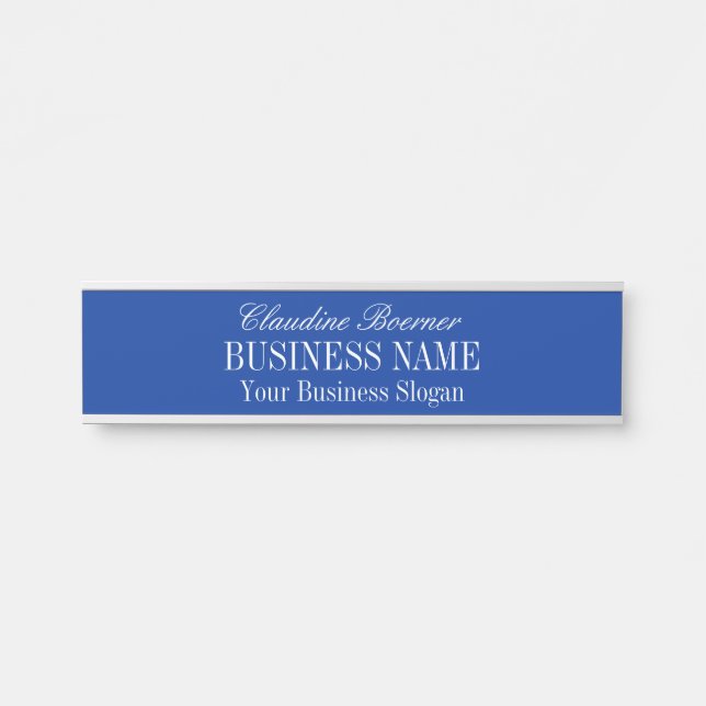 Standard Size Name Plate Crafter Artist Business (Front)