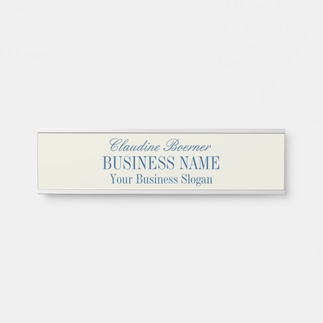 Standard Size Name Plate Crafter Artist Business (Front)