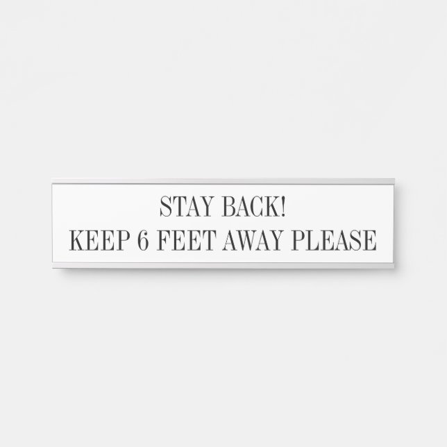 Standard Size Name Plate Crafter Artist Business (Front)