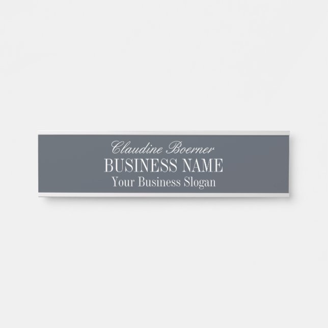 Standard Size Name Plate Crafter Artist Business (Front)