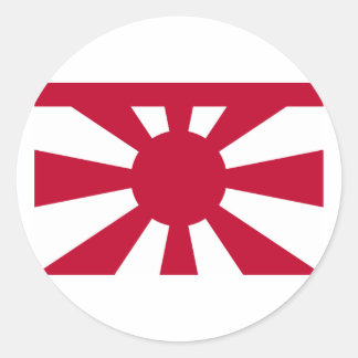 Standard Vice Admiral Imperial Japanese Navy, Japa Classic Round Sticker