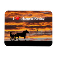 Standardbred Trotting Racehorse Flexible Magnet