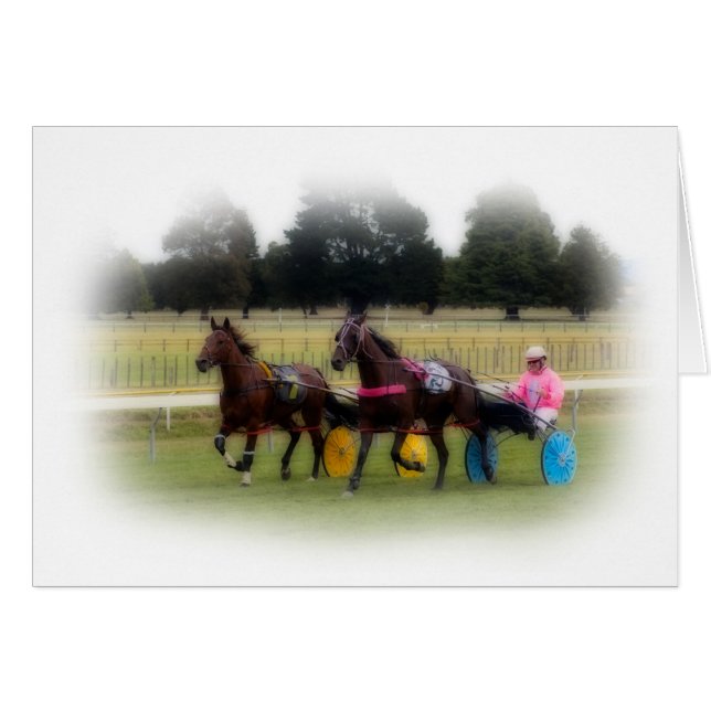Standardbreds at the Racetrack (Front Horizontal)
